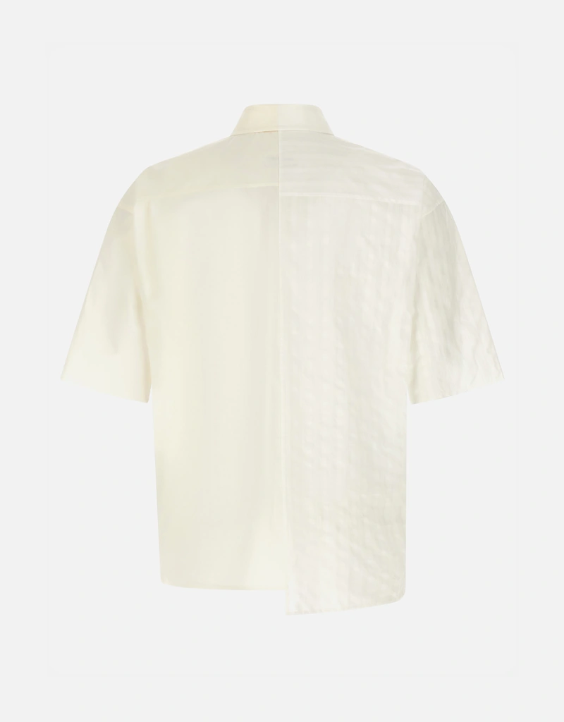 MM6 Maison Margiela メンズ ツートーン コットン ポプリン シャツ