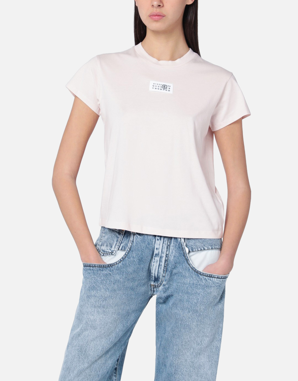 MM6 Maison Margiela ナンバーコットンTシャツ (トップス) IFCHIC.COM