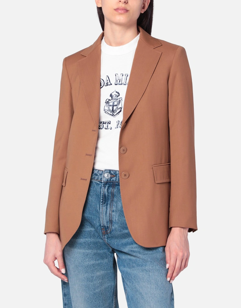 Max Mara Studio シングルブレストウールジャケット (すべての Max Mara Studio シングルブレストウールジャケット (すべての