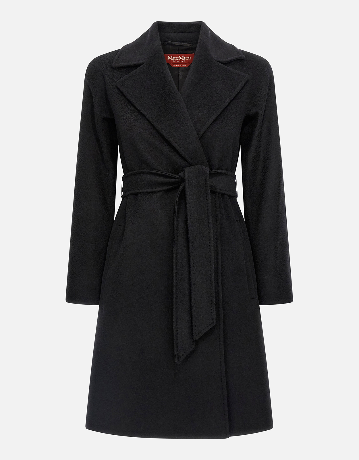 Max Mara Studio Dravenna バージンウール ドレープコート (すべての