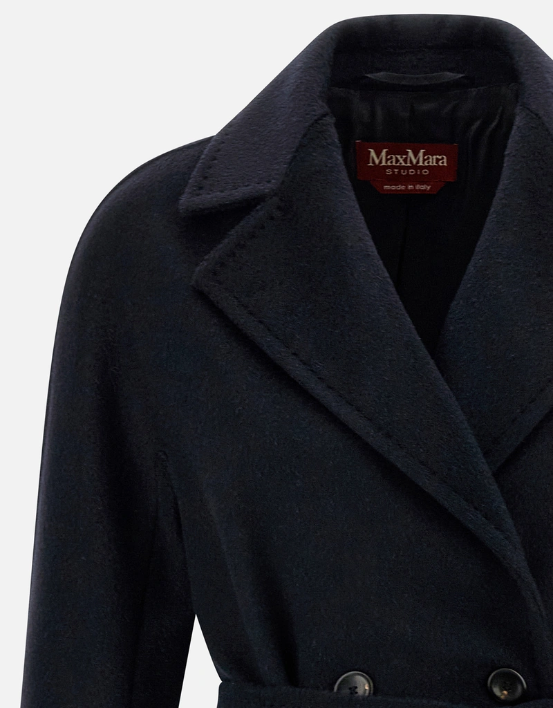 Max Mara Studio Panteon ピュアカシミヤ アルパカ ウールセーブル