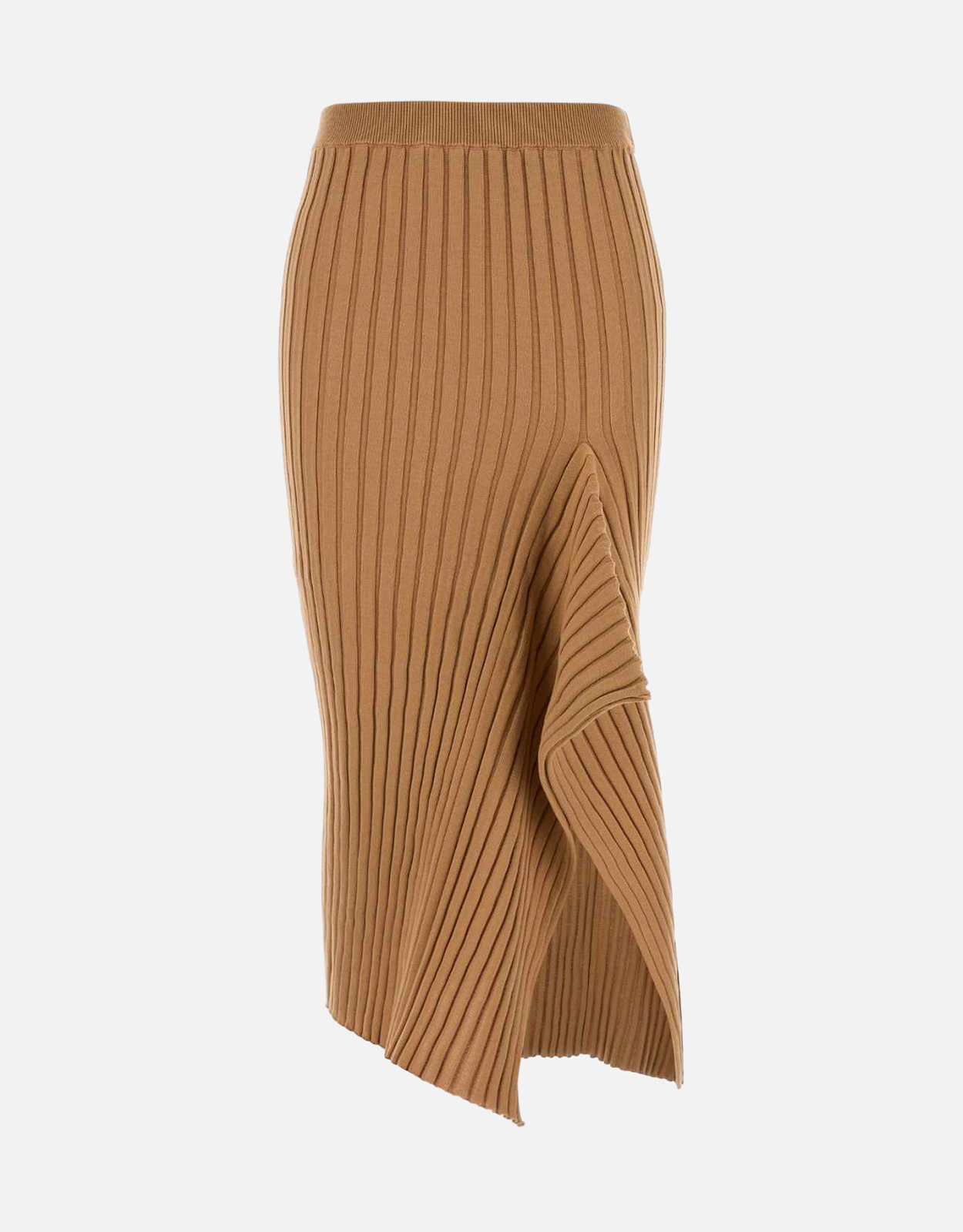 Stella McCartney Camel Cotton Fitted Skirt – S