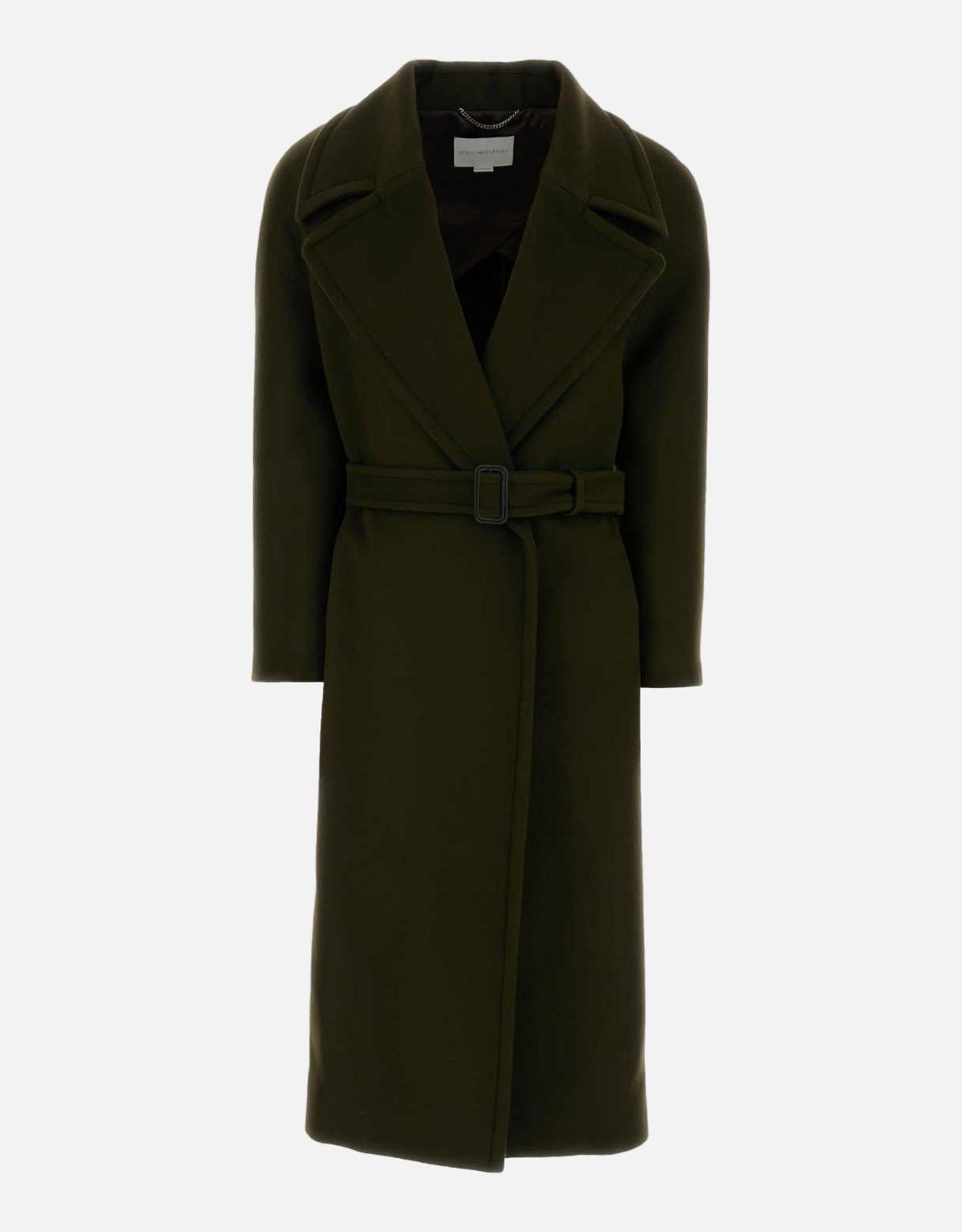 Stella McCartney Stella McCartney Bottle Green Virgin Wool Coat - IT 38　ステラ マッカートニー ボトル グリーン バージン ウール コート - IT 38