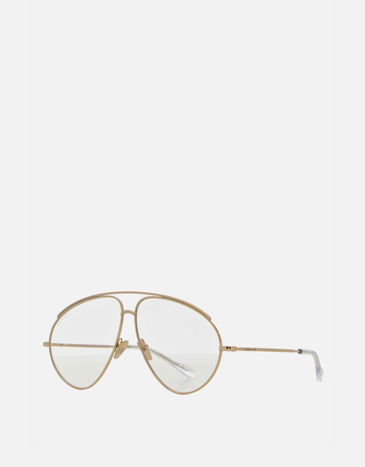 Gucci ゴールドメタルアビエーターオプティカルフレーム () IFCHIC.COM