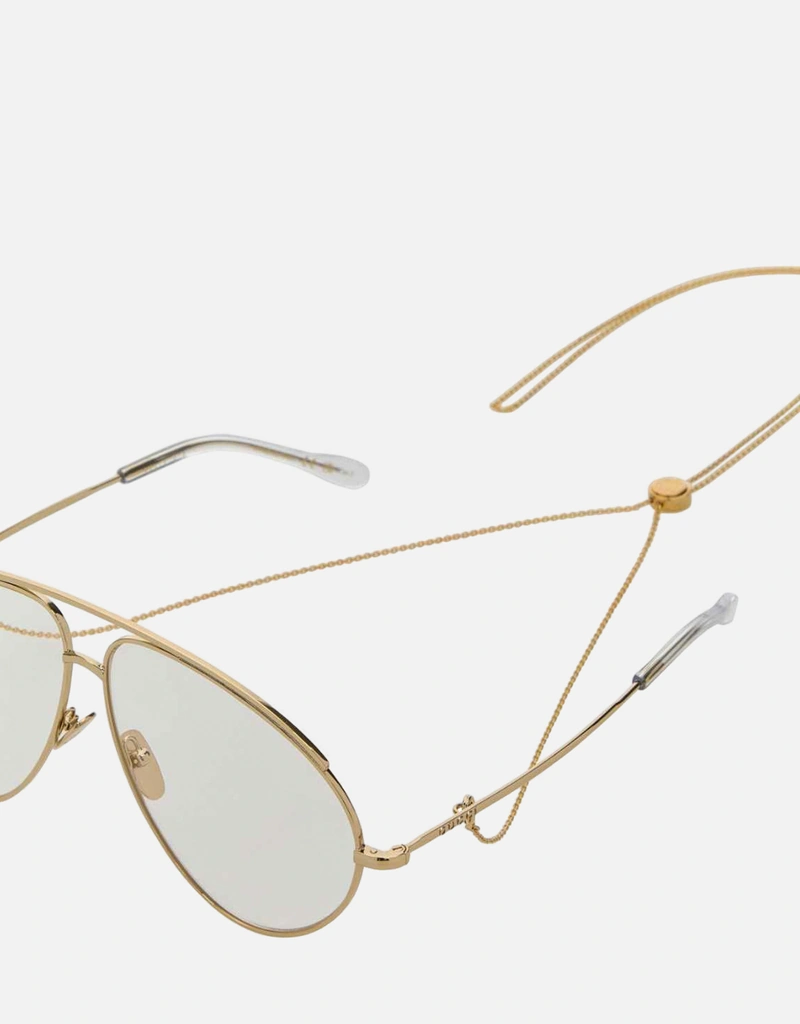 Gucci ゴールドメタルアビエーターオプティカルフレーム () IFCHIC.COM