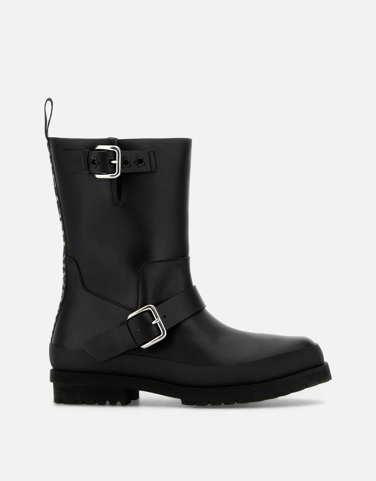 Stella McCartney トレースバックルストラップバイカーブーツ