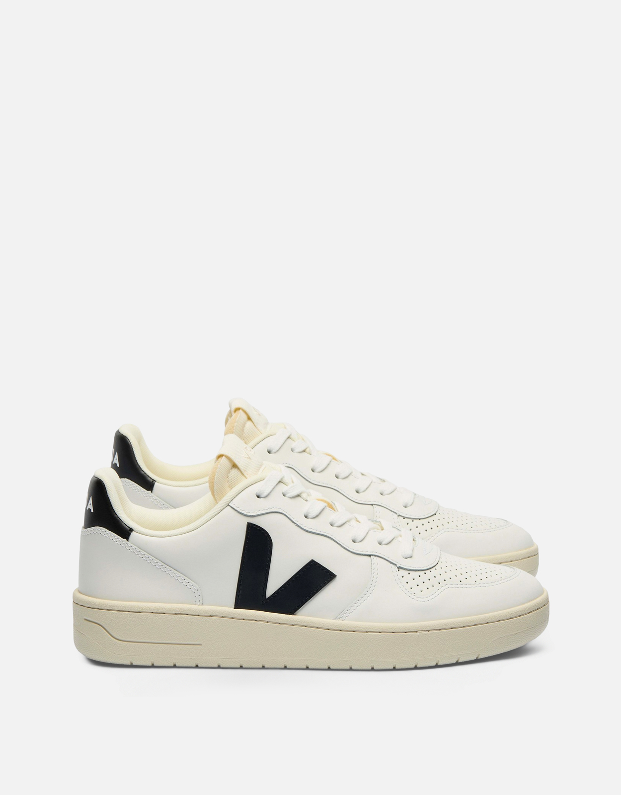 Veja レザー ホワイト ブラック スニーカー (すべての新品) IFCHIC.COM