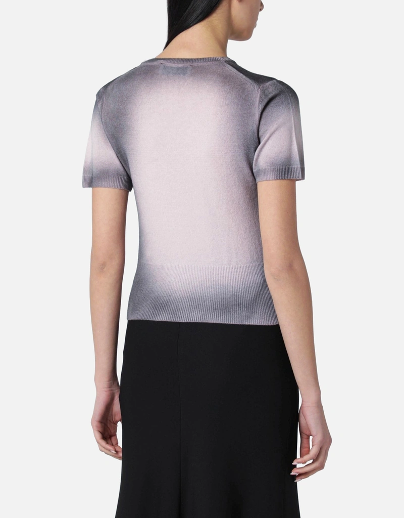 Vivienne Westwood ウールブラックグラデーションニットトップ