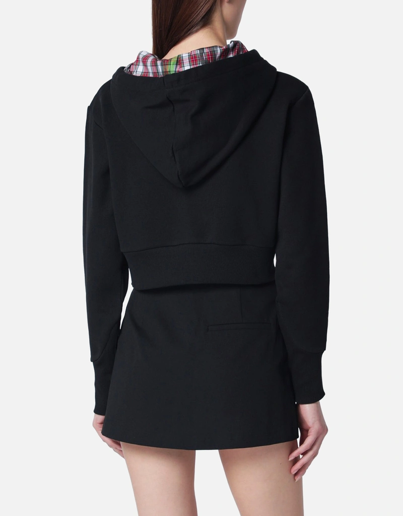 Vivienne Westwood ブラッククロップドスウェットシャツ オーブロゴ