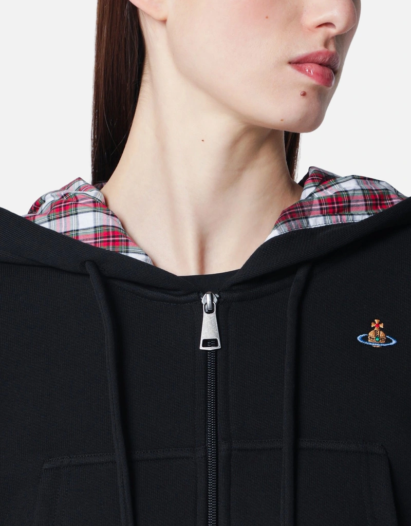 Vivienne Westwood ブラッククロップドスウェットシャツ オーブロゴ