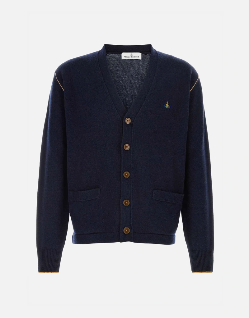 Vivienne Westwood イタリア製ウール カーディガン S Vivienne Westwood メンズ アレックス ウール混紡カーディガン (すべて
