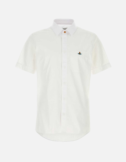 Vivienne Westwood メンズホワイトポプリンシャツ (すべての新品