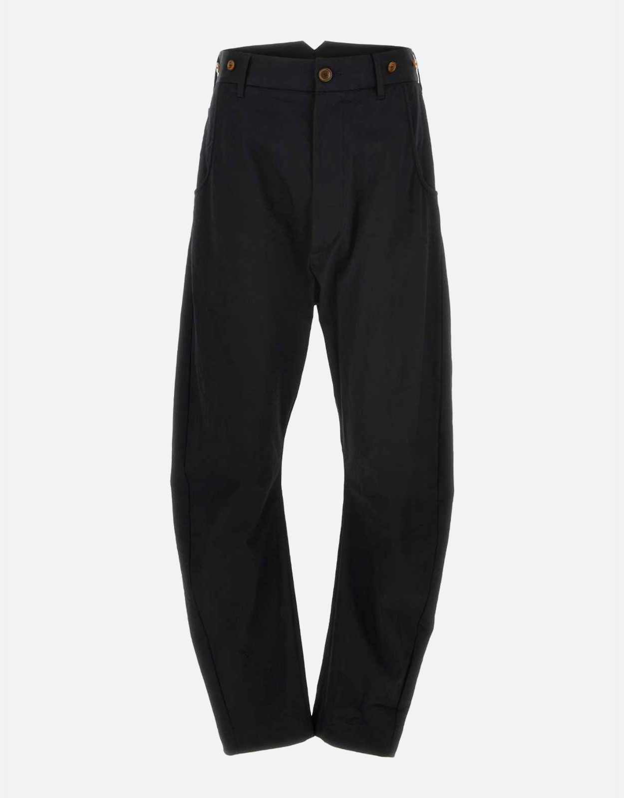 Vivienne Westwood Men's Buckle Back Cotton Twill Barrel-Leg