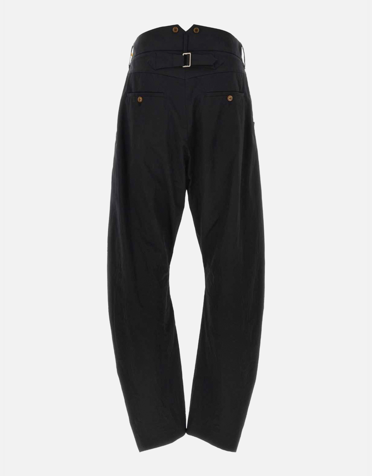 Vivienne Westwood メンズバックルバックコットンツイルバレルレッグ