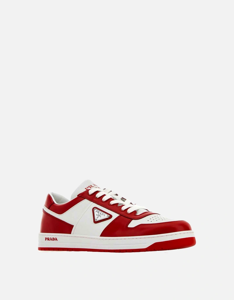 Prada Men's Two-Tone Vitello Leather Downtown Sneakers () IFCHIC.COM