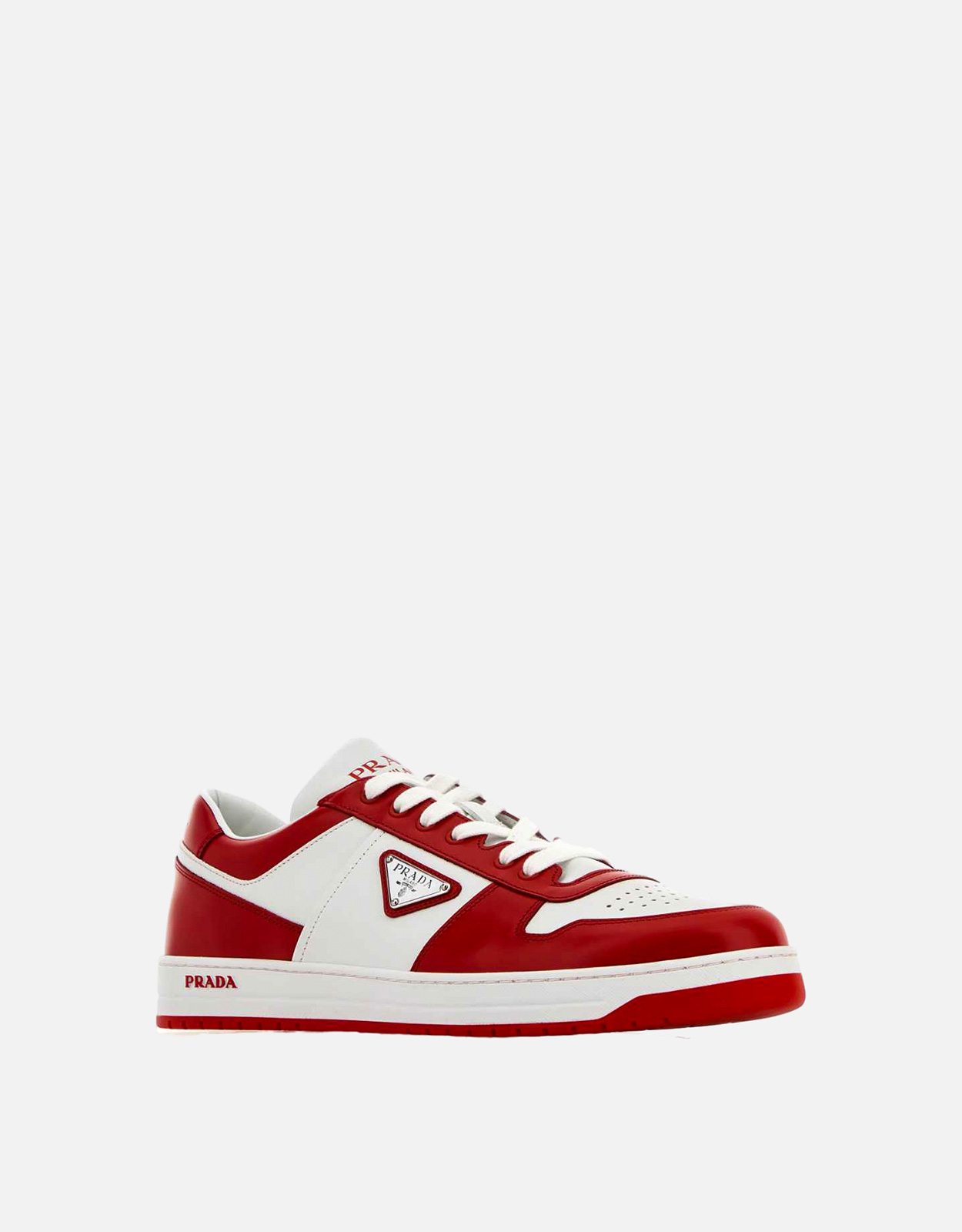 Prada Men's Two-Tone Vitello Leather Downtown Sneakers () IFCHIC.COM