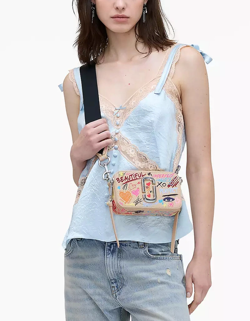 Marc Jacobs The Snapshot Saffiano Pebble Leather Camera Bag (All