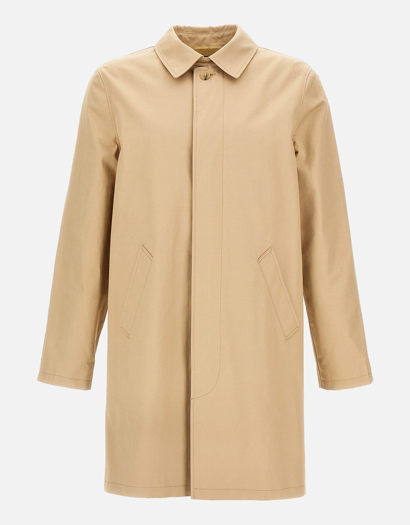 A.P.C. メンズUrban Macコットン撥水シングルブレストトレンチコート