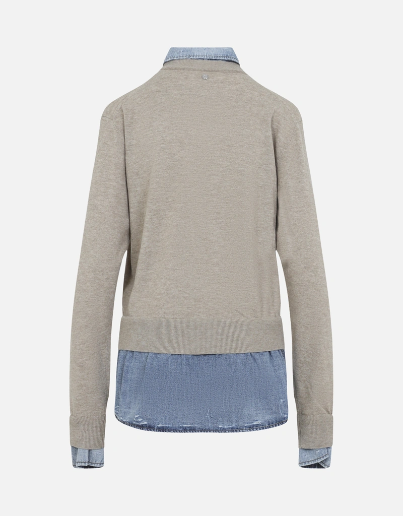 Acne Studios レイヤードウールニットセーター (すべての新品) IFCHIC.COM