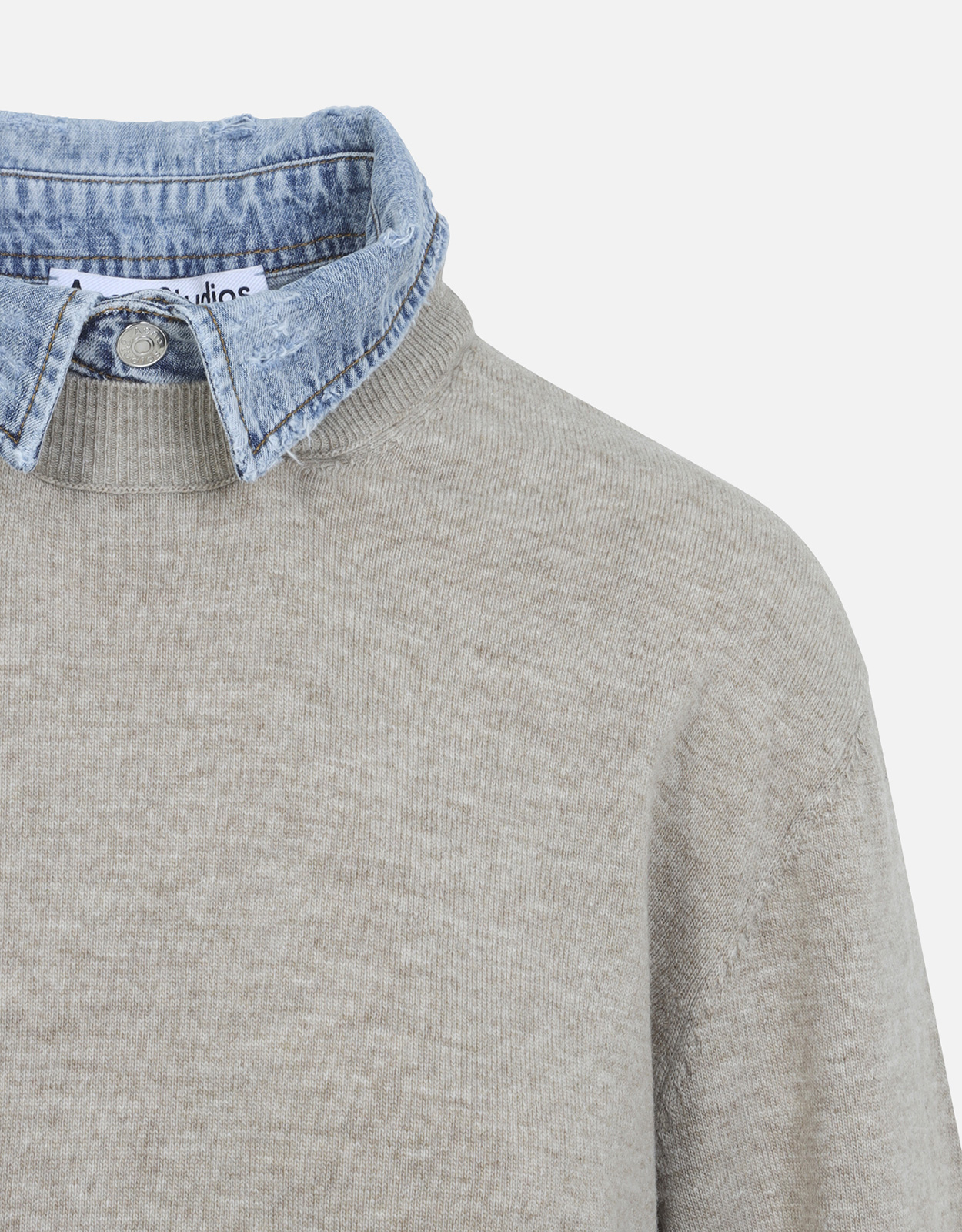 Acne Studios レイヤードウールニットセーター (すべての新品) IFCHIC.COM