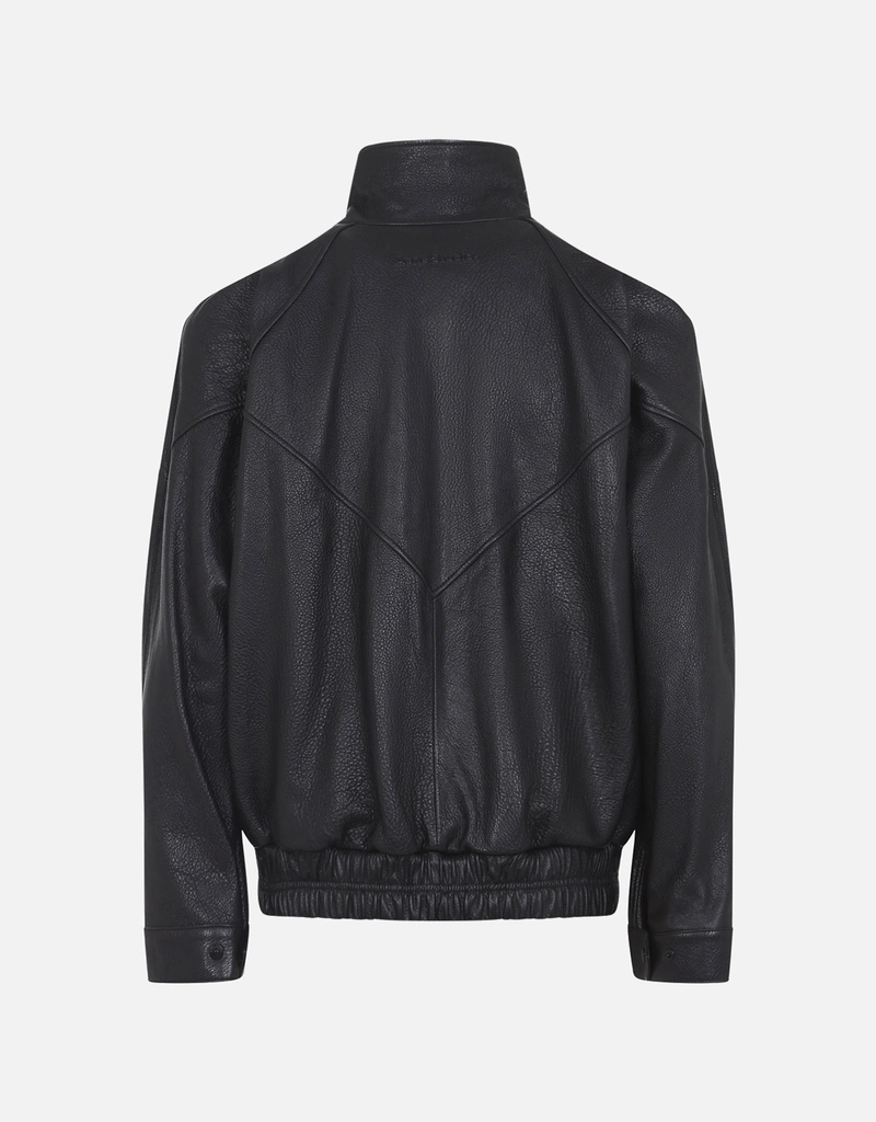 Acne Studios レザー ロゴ ブルゾン ラムレザージャケット (すべての