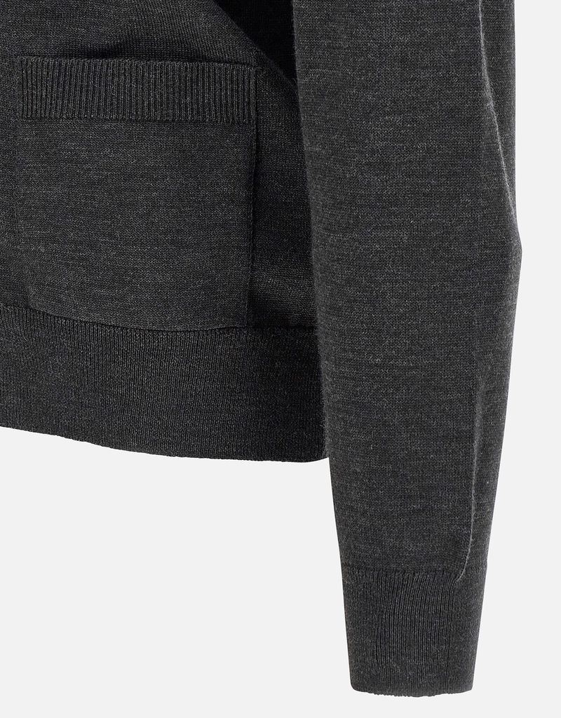 Maison Kitsuné メンズDouble FoxウールVネックカーディガン (すべての