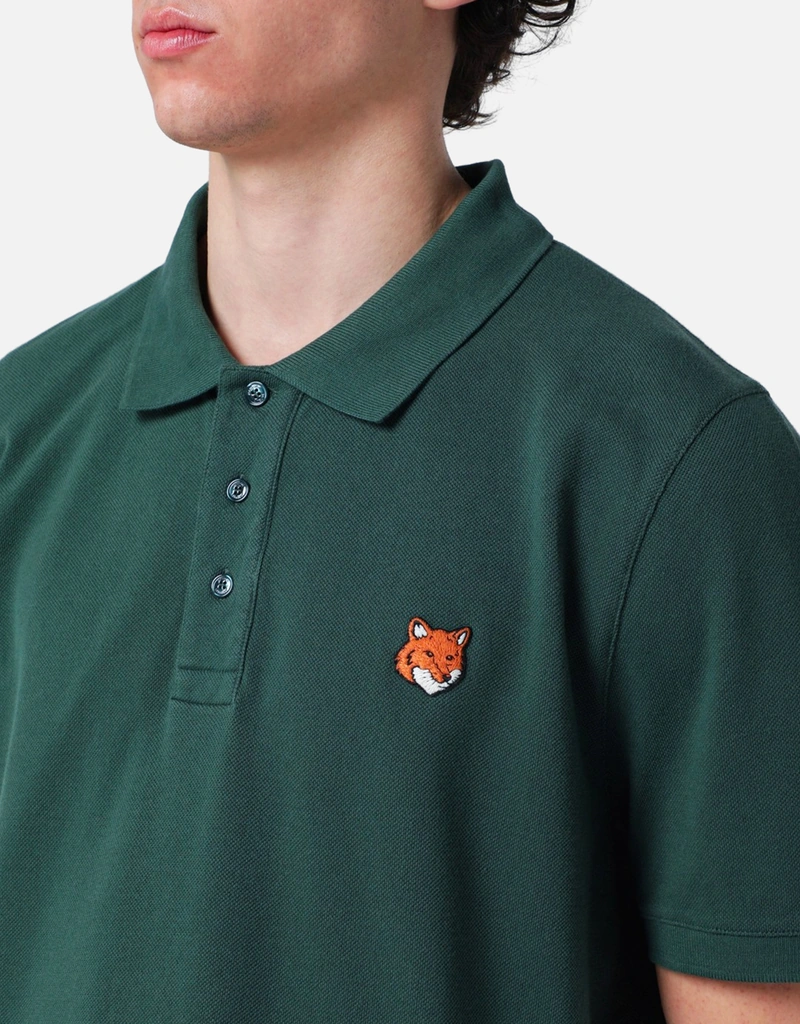 Maison Kitsuné メンズ ボトルグリーン コットン レギュラーフィット