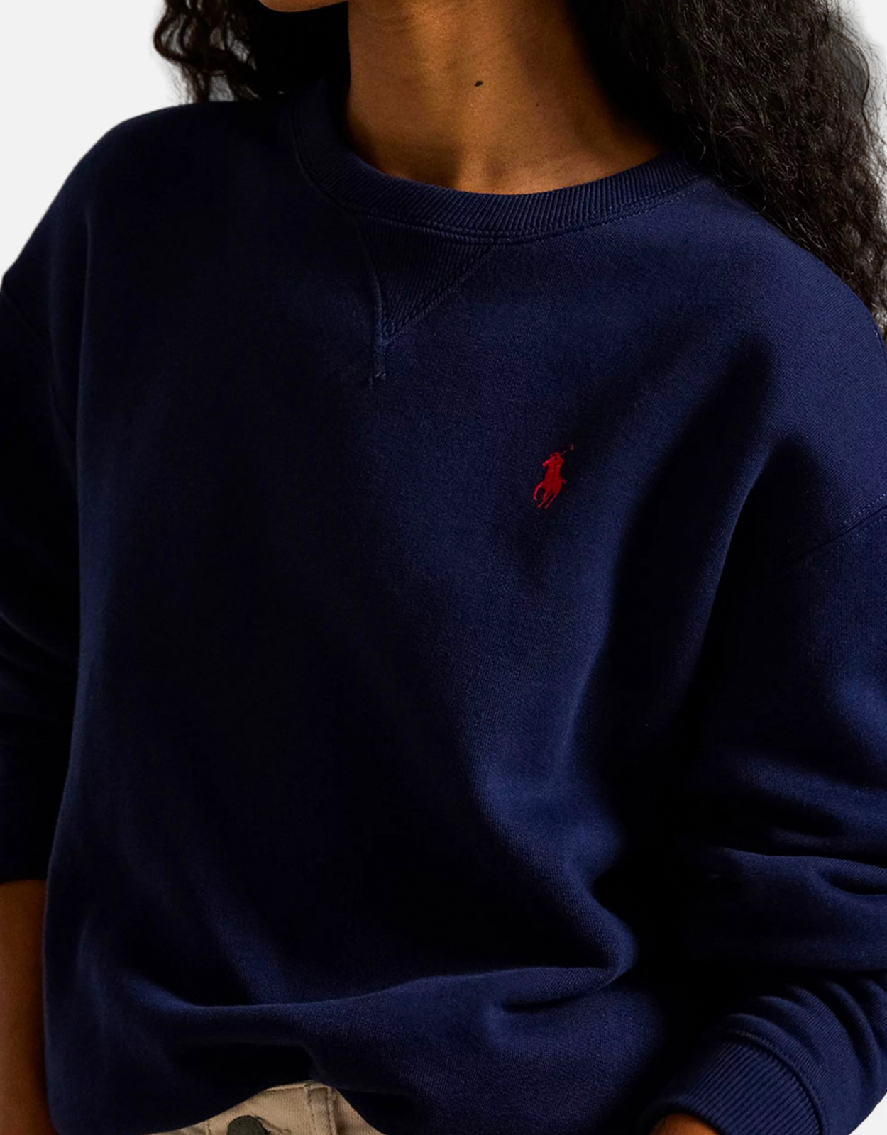 Polo Ralph Lauren コットンフリースリラックスフィットクルーネック