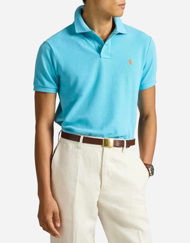 polo slim fit dress shirts Ultra-comfort Slim Fit Roma Knit Polo Shirts