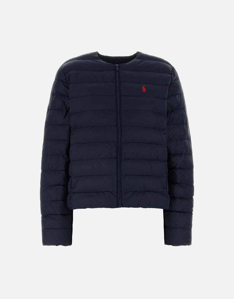 POLO RALPH LAUREN ナイロンジャケット ネイビー Polo Ralph Lauren ネイビーブルー絎縫ナイロンパッドジャケット