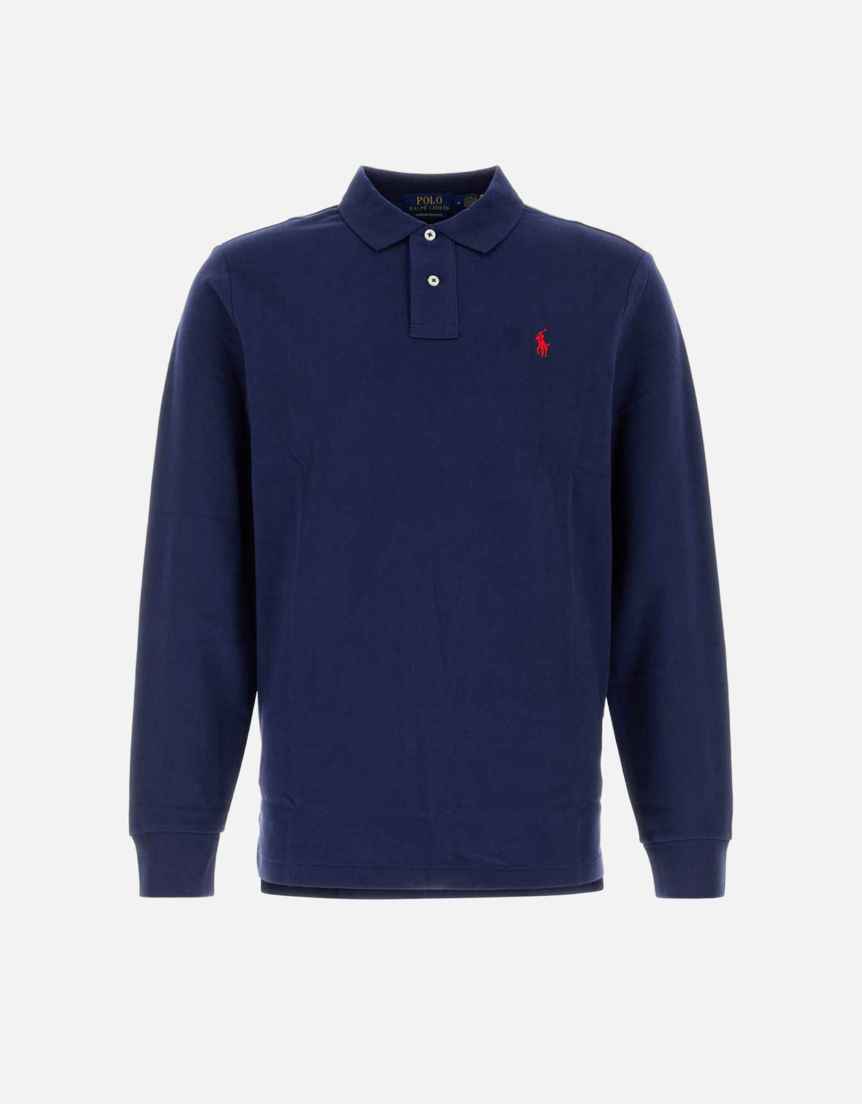Polo Ralph Lauren メンズ ネイビーブルー コットンピケ ポロシャツ