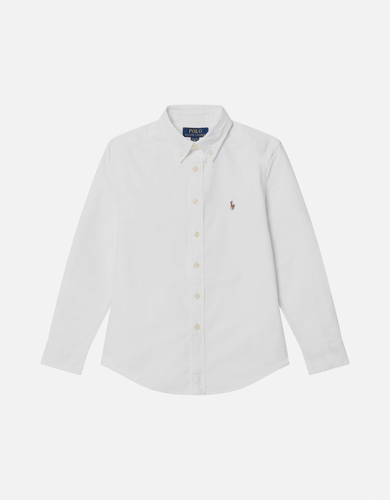 新品　Polo Ralph Lauren ホワイト ボタンダウンシャツ L Polo Ralph Lauren Kids キッズ ホワイトコットンボタンダウンシャツ