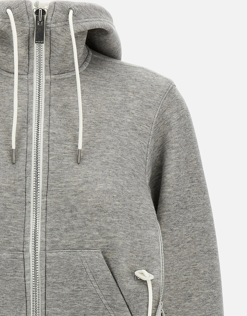 Sacai スポンジスウェット×ナイロンツイルフーディー (すべての新品