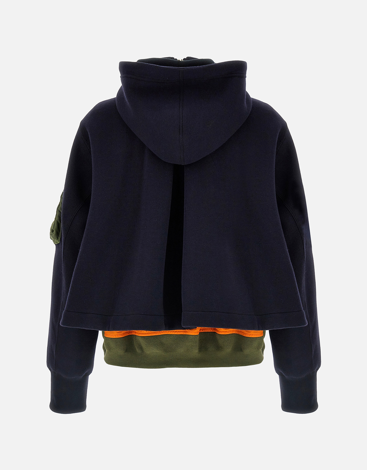 Sacai Sponge Sweat X Nylon Twill Hoodie (All New In) IFCHIC.COM