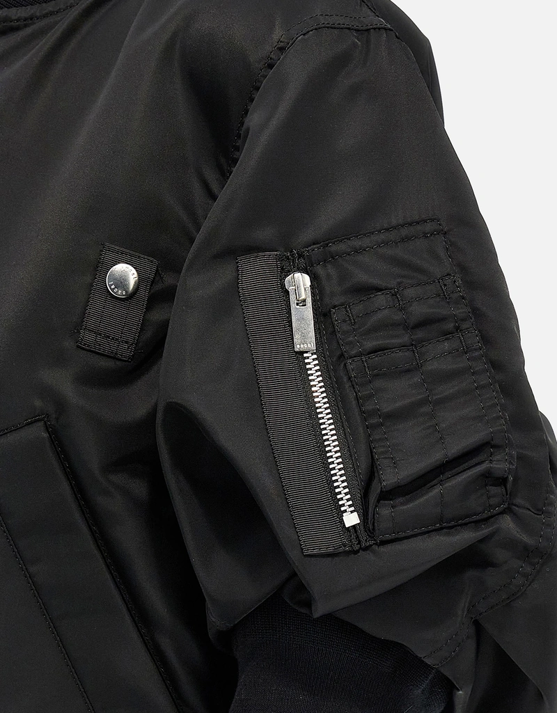 Sacai ナイロンツイル 3/4スリーブ ボンバージャケット (すべての新品