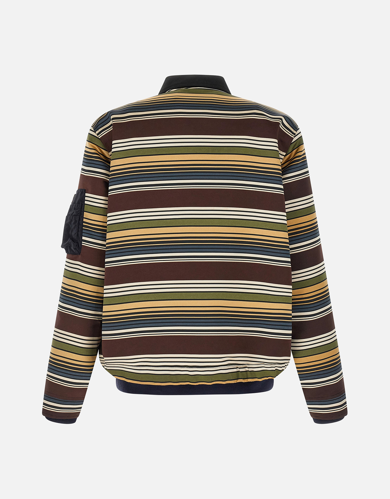 Sacai Men's Horizontal Stripe Satin-Effect Blouson (All New In