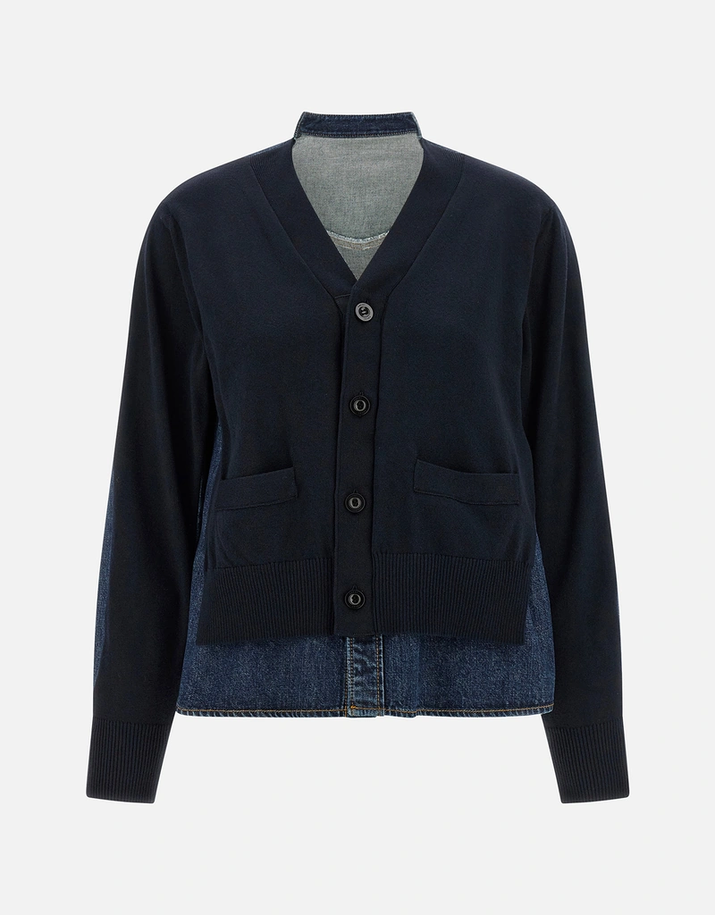 Sacai Shirt Cotton Blend Cardigan (All New In) IFCHIC.COM