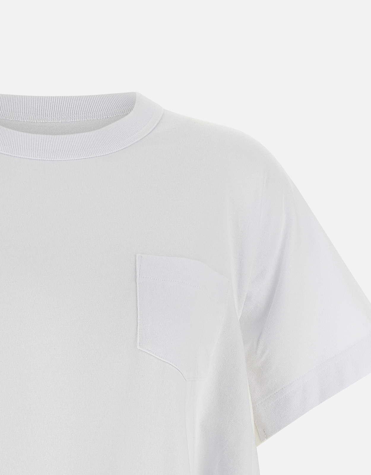 Sacai Light Weight Denim x Cotton Jersey T-Shirt (All New In