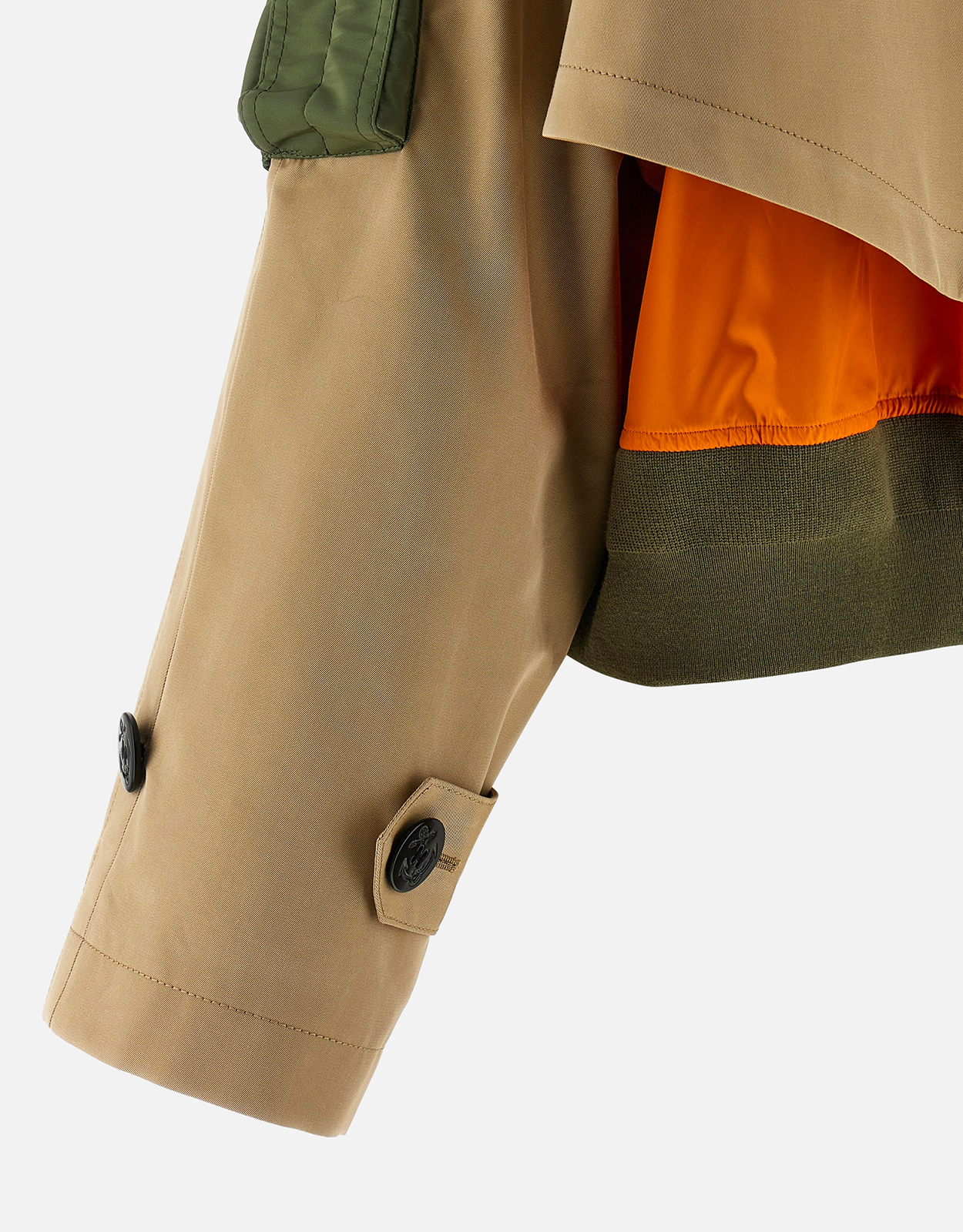 Sacai コットンギャバジン×ナイロンツイルダブルレイヤードダブル
