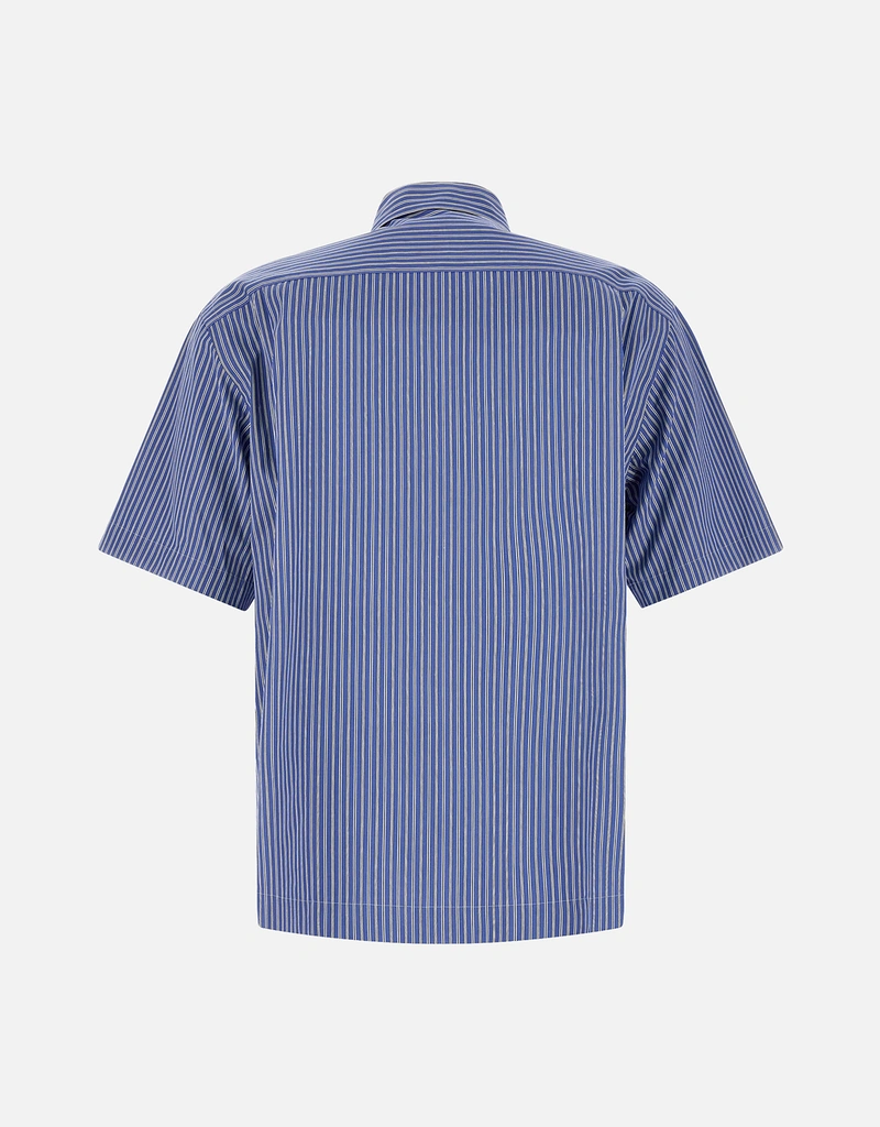 Sacai Men's Striped Cotton Short Sleeve Shirt (All New In) IFCHIC.COM