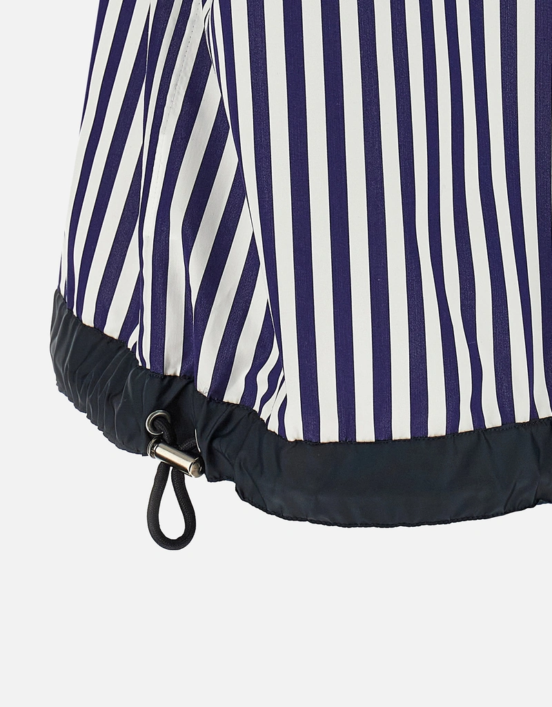 Sacai ストライプコットンポプリンクロップドシャツ (すべての新品