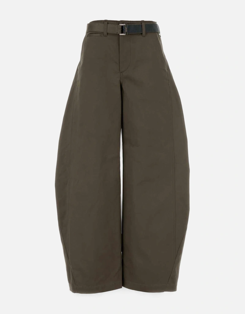 Sacai マッドコットンワイドレッグパンツ (すべての新品) IFCHIC.COM