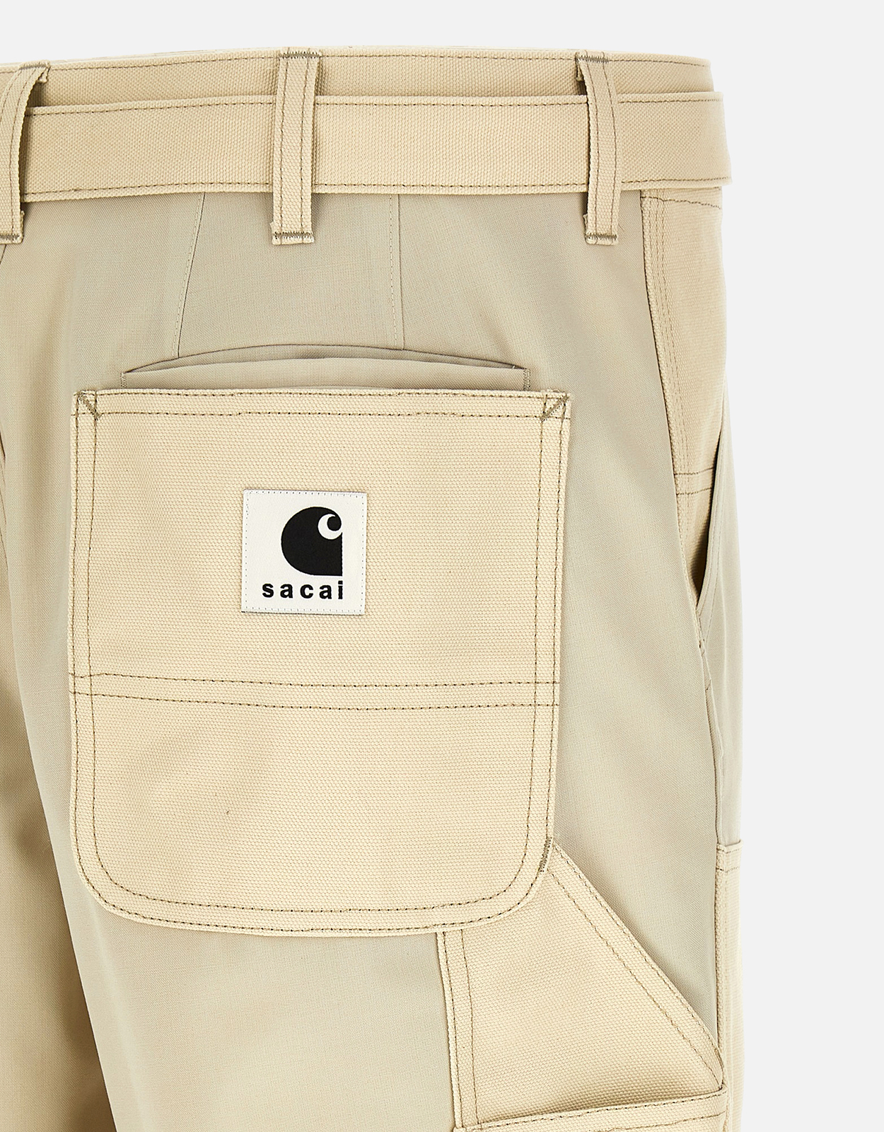 Sacai Men's Wool Blend Wide Straight Leg Pants (All New In) IFCHIC.COM