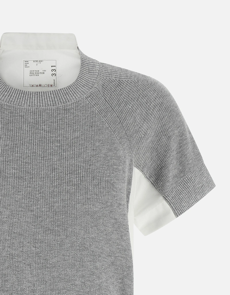 Sacai ハイブリッドコットンミディドレス (すべての新品) IFCHIC.COM