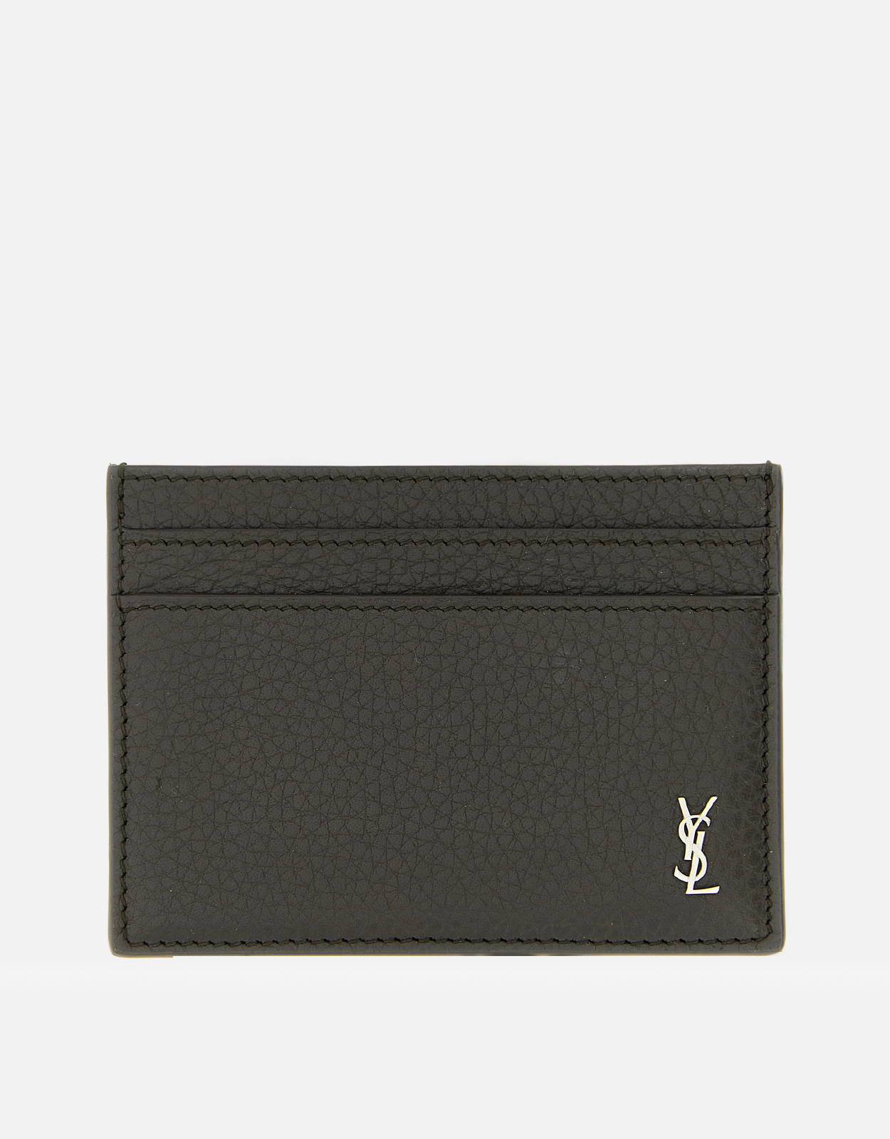Saint Laurent Men's Tiny Cassandre Grained Calfskin Leather Card Holders　サンローラン メンズ タイニー カサンドル グレイン カーフスキン レザー カード ホルダー Saint