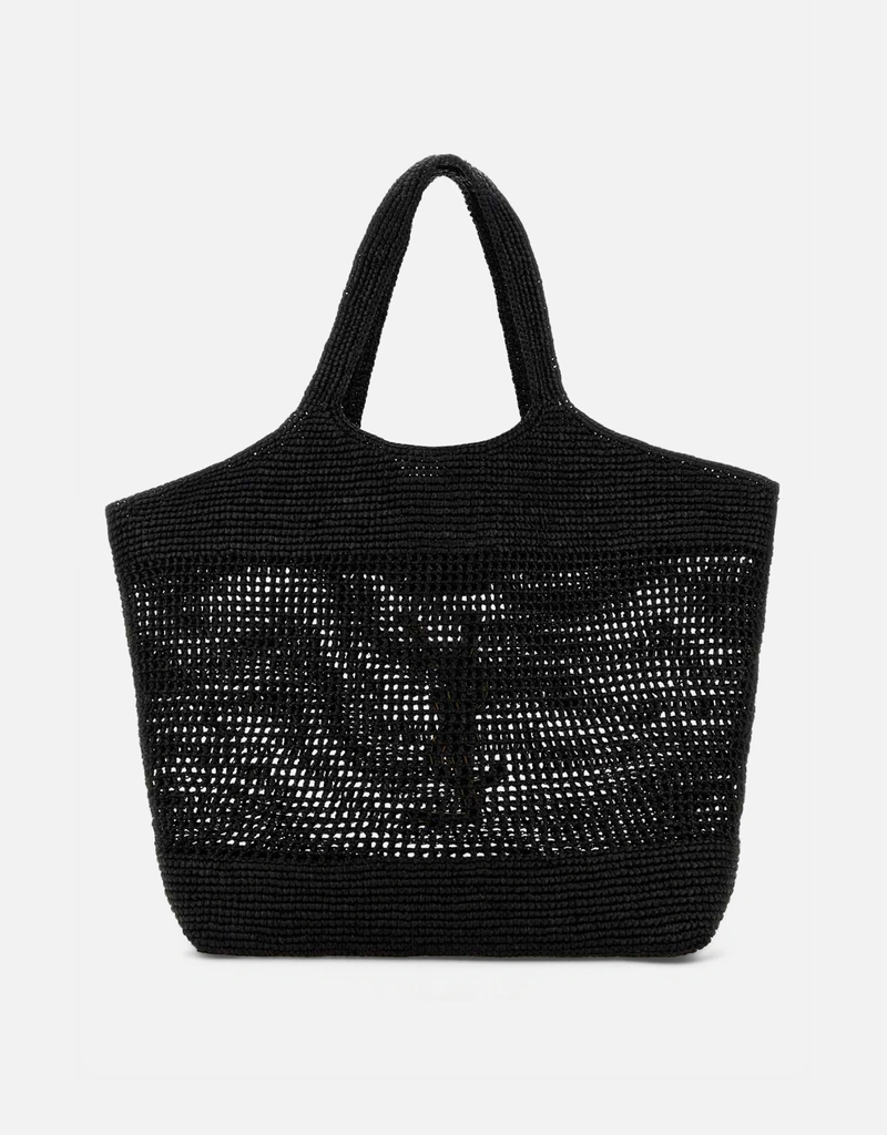 Saint Laurent レディース イカール ラフィア マキシトートバッグ