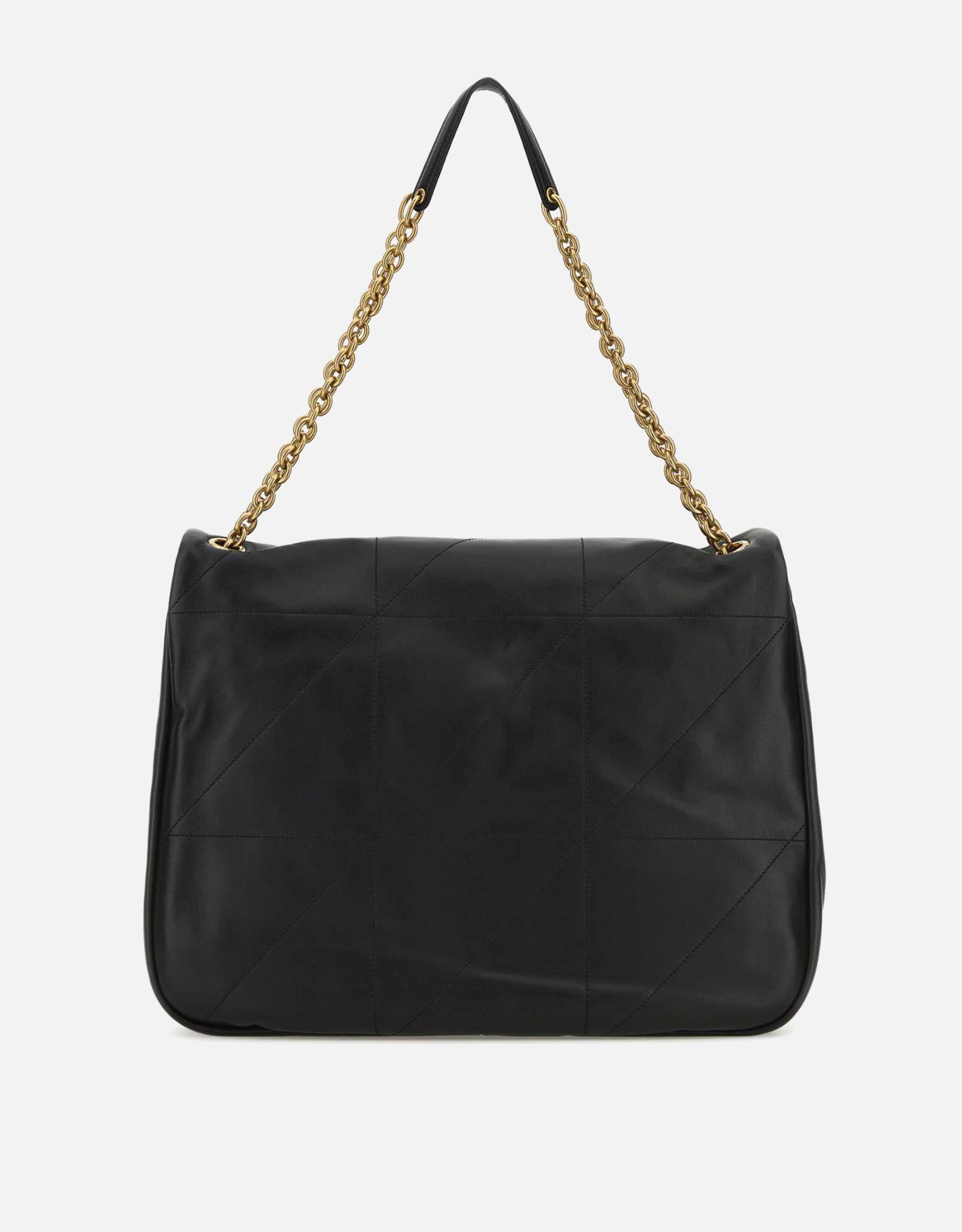 Saint Laurent ブラック絎縫レザーショッピングバッグ () IFCHIC.COM