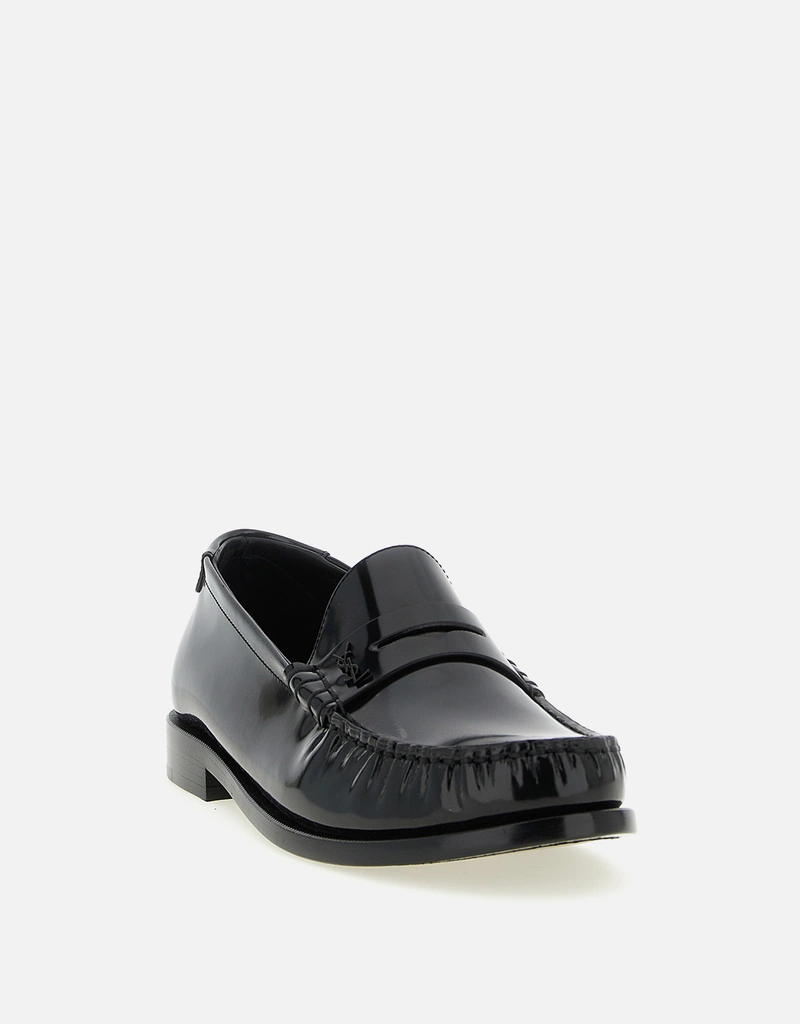 Saint Laurent メンズLe Loaferカーフレザーローファー () IFCHIC.COM
