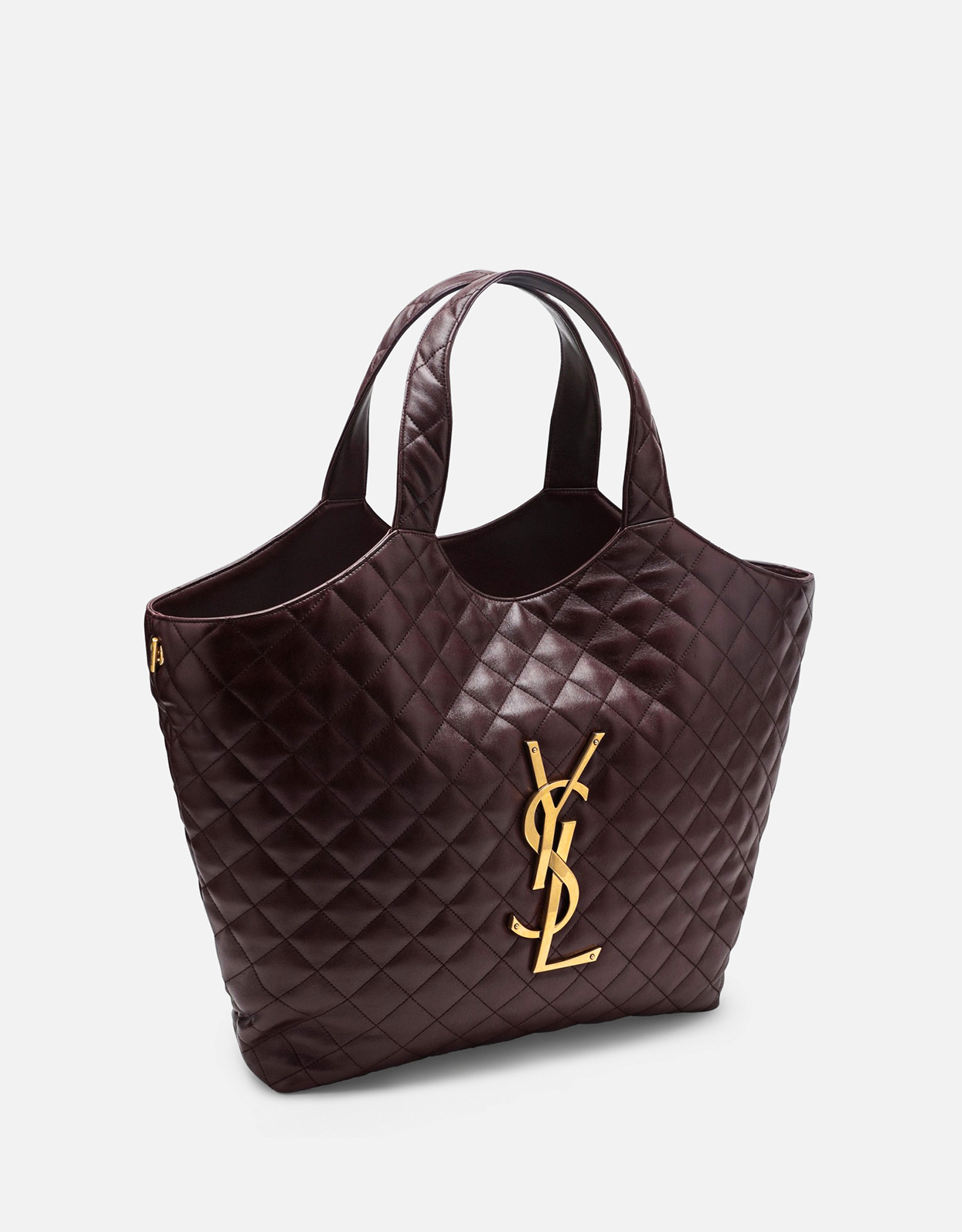 Saint Laurent キルティングナッパオーバーサイズレザーマキシトート