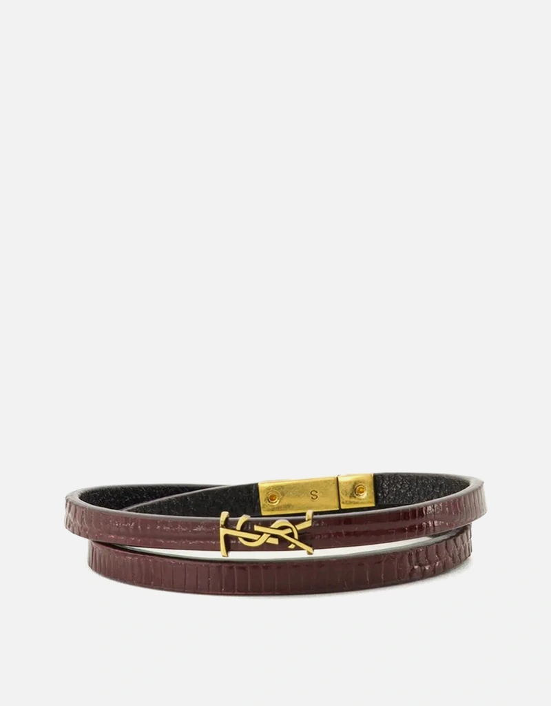SAINT LAURENT レザーブレスレット Saint Laurent レザーブレスレット (すべての新品) IFCHIC.COM